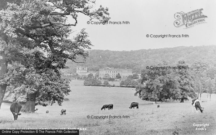 Photo of Chatsworth House, And Park c.1960
