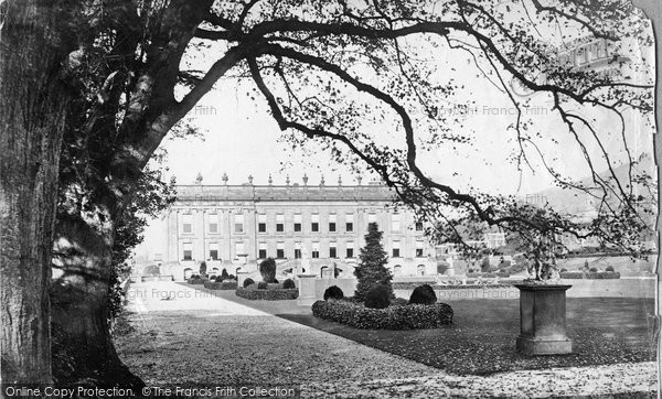 Photo of Chatsworth House, c.1867
