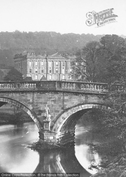 Photo of Chatsworth House,  From The Bridge c.1867