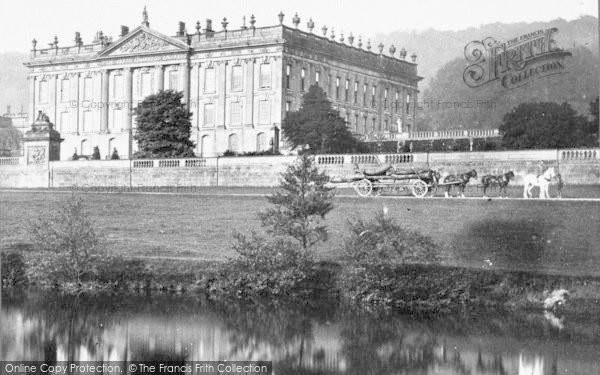 Photo of Chatsworth House, Horses At Work c.1870