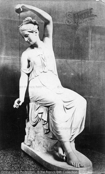 Photo of Chatsworth House, Spinning Girl By Schadow c.1876