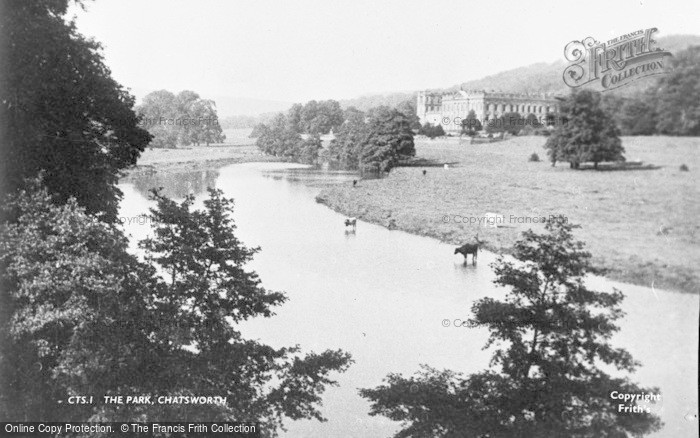 Photo of Chatsworth House, The Park c.1950