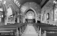 Holy Cross Church Interior c.1955, Chatton