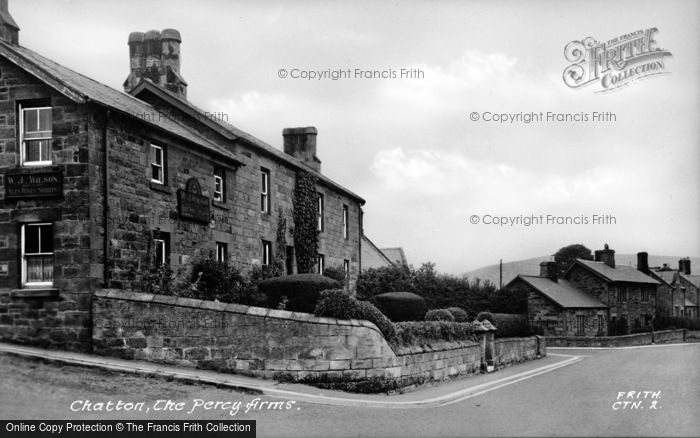 Photo of Chatton, The Percy Arms c.1955