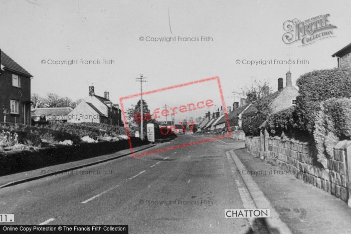 Photo of Chatton, The Village c.1955