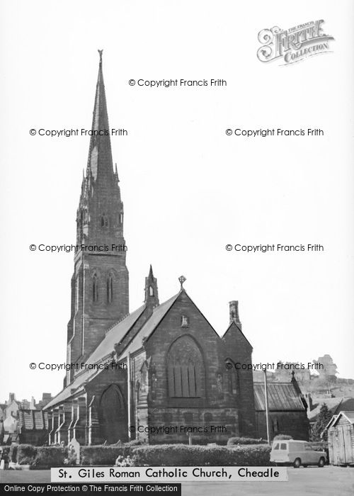Photo of Cheadle, St Giles' Roman Catholic Church c.1955