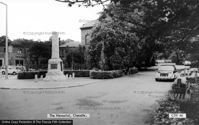 Photo of Cheadle, The Memorial c.1965