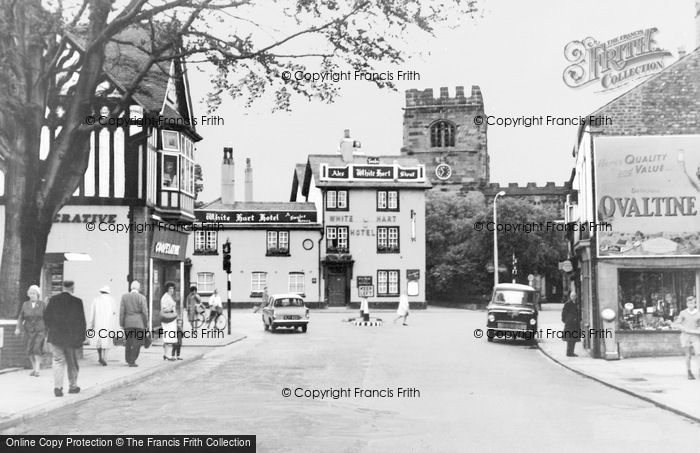 Photo of Cheadle, View From Post Office To Old Church c.1965