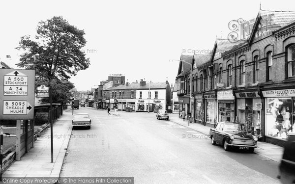 Photo of Cheadle, Wilmslow Road c.1965