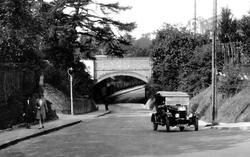 A Car Near The Bridge 1928, Cheam
