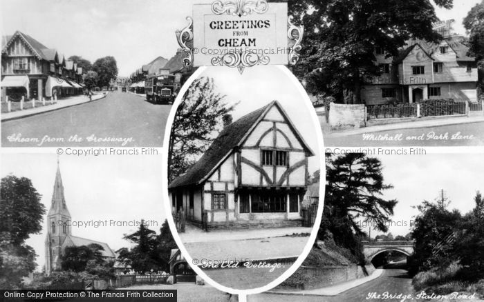 Photo of Cheam, Composite c.1955