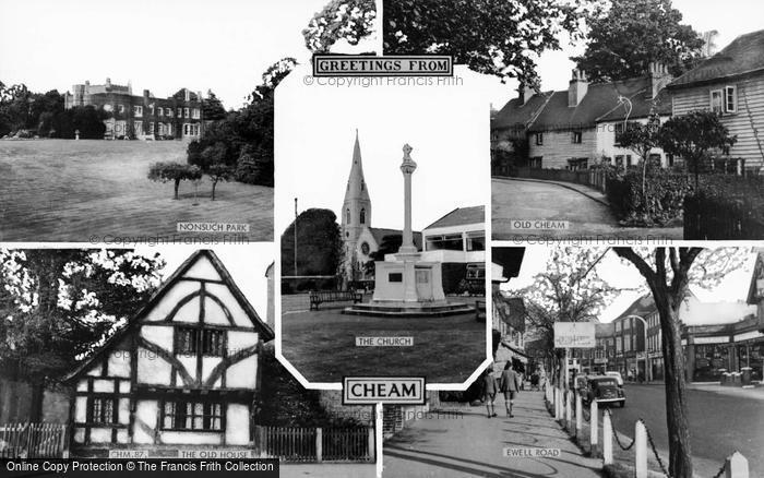 Photo of Cheam, Composite c.1965