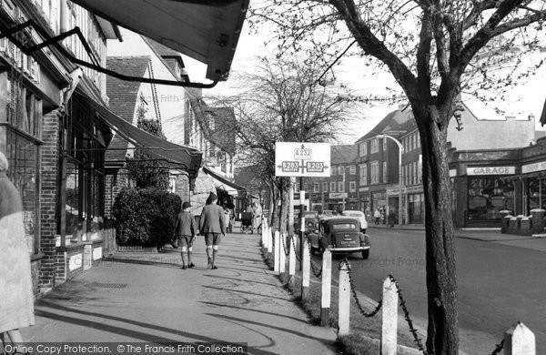 Photo of Cheam, Ewell Road c.1955