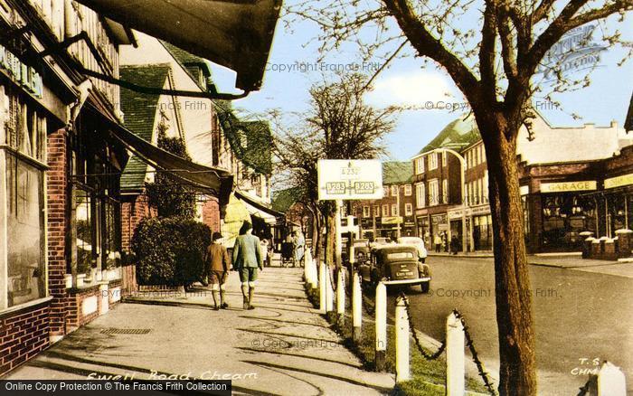 Photo of Cheam, Ewell Road c.1955