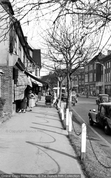 Photo of Cheam, Ewell Road c.1955