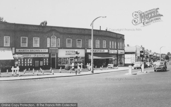 Photo of Cheam, Shopping Parade On Malden Road c.1960