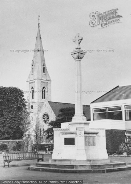 Photo of Cheam, The Church And Memorial c.1960