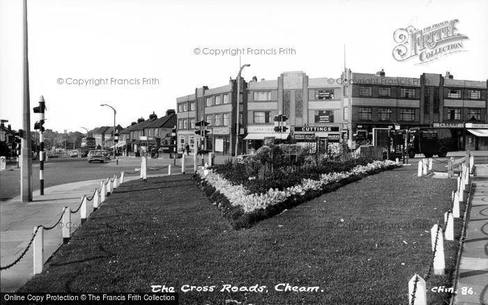 Photo of Cheam, The Cross Roads c.1970