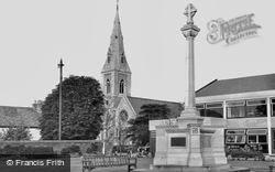 The Library And War Memorial c.1965, Cheam