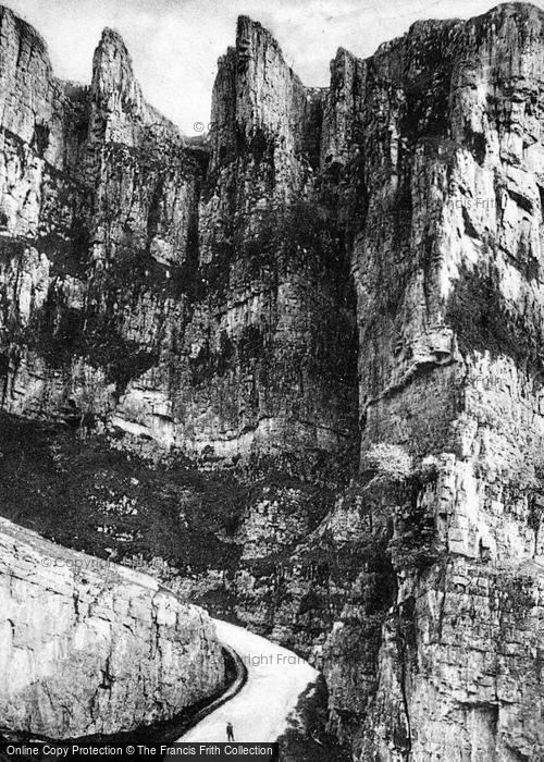 Photo of Cheddar, Castle Rock c.1910