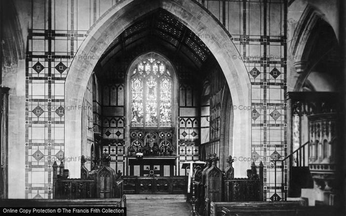 Photo of Cheddar, Church Interior 1886