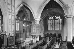 Church Interior 1908, Cheddar