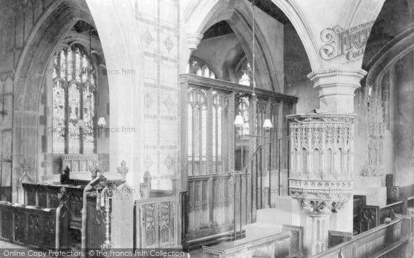 Photo of Cheddar, Church Interior 1908