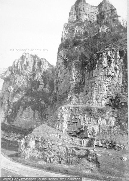 Photo of Cheddar, Cliffs 1890