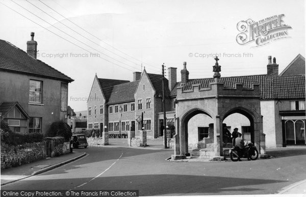 Photo of Cheddar, Cross And Bath Arms Hotel c.1955