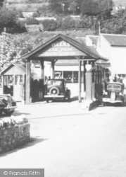 Filling The Car At Weeks'  c.1950, Cheddar