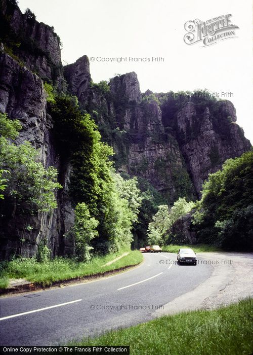 Photo of Cheddar, Gorge, Horseshoe Bend And Castle Rocks c.1975