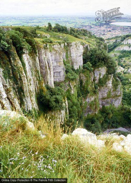 Photo of Cheddar, Gorge, View Across Pinnacles Crags c.2000
