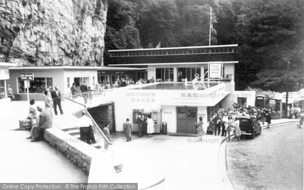 Photo of Cheddar, Gough's Caves And Caveman Restaurant c.1960