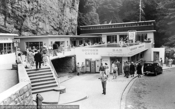 Photo of Cheddar, Gough's Caves And Caveman Restaurant c.1960