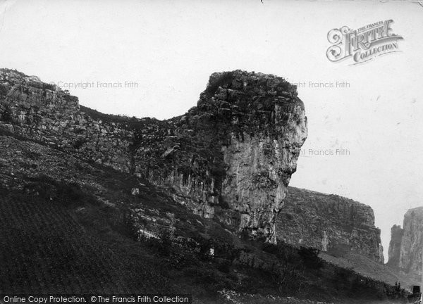 Photo of Cheddar, Lion Rock 1886