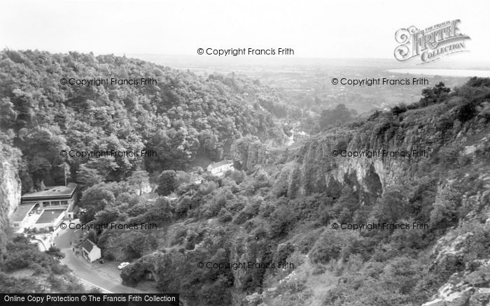 Photo of Cheddar, Lion Rock And View c.1960