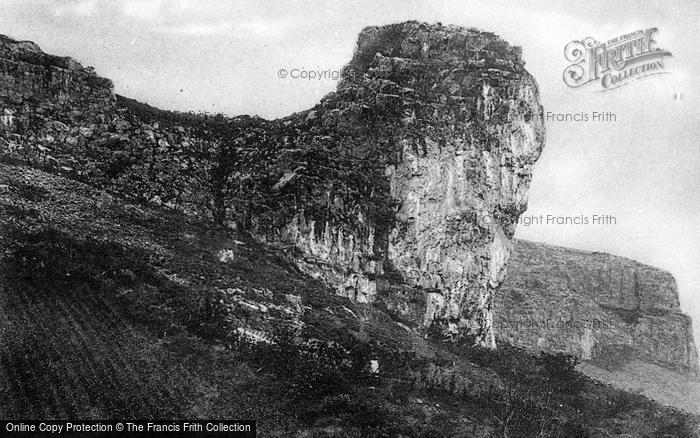 Photo of Cheddar, Lion Rock c.1910