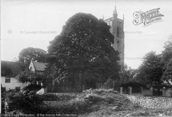 Photo of Cheddar, St Andrew's Church And Vicarage 1890