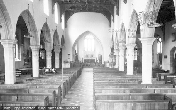 Photo of Cheddar, St Andrew's Church Interior c.1955