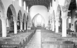 St Andrew's Church Interior c.1955, Cheddar