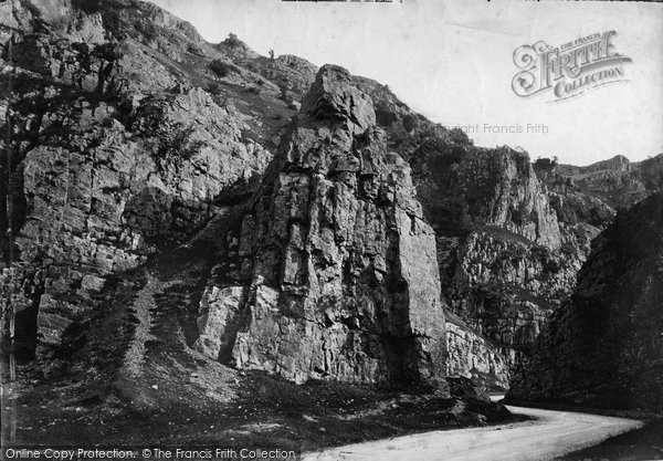 Photo of Cheddar, Sugarloaf Rock c.1873