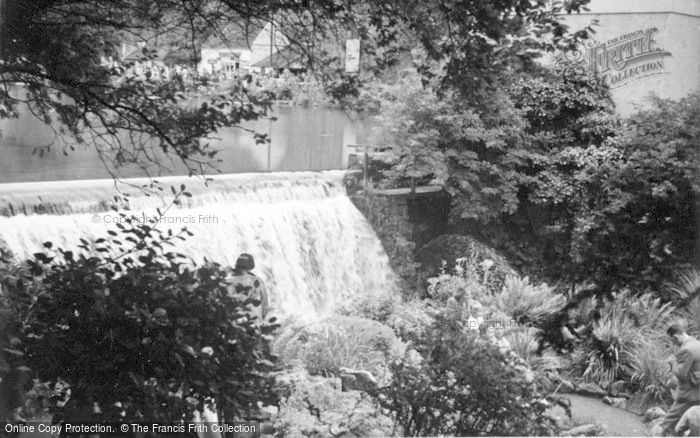 Photo of Cheddar, The Cliff Hotel Grounds And Waterfall c.1939