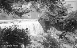 The Cliff Hotel Grounds And Waterfall c.1939, Cheddar
