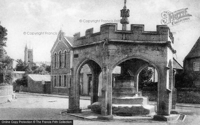 Photo of Cheddar, The Cross And Church c.1910
