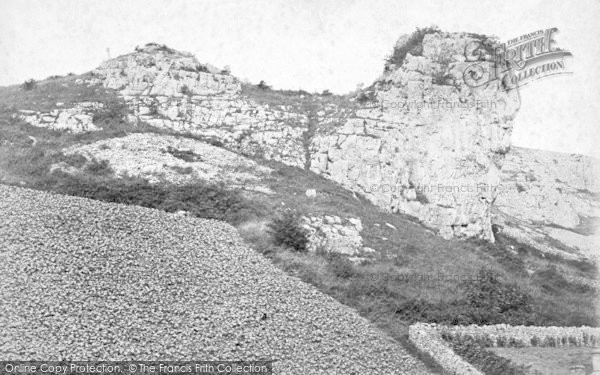 Photo of Cheddar, The Lion Rock c.1880