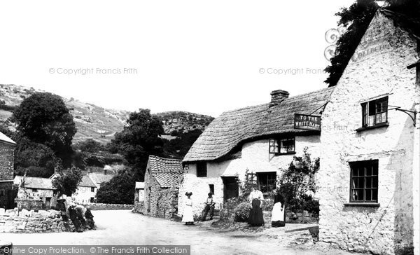 Photo of Cheddar, The Thomas Family Outside Their Cottage 1908