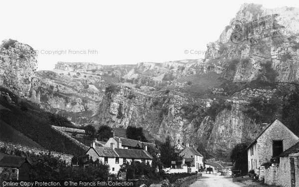 Photo of Cheddar, Village And Gorge c.1873