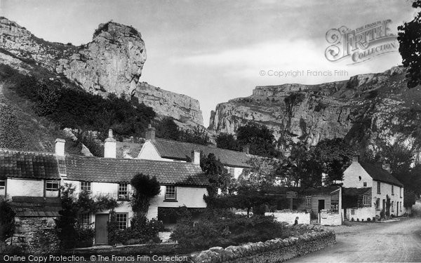 Photo of Cheddar, Village And Lion Rock 1890