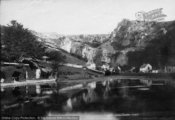 Photo of Cheddar, Village From Hotel Grounds 1890