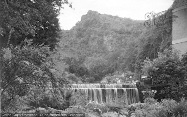 Photo of Cheddar, Waterfall, Cliff Hotel c.1938